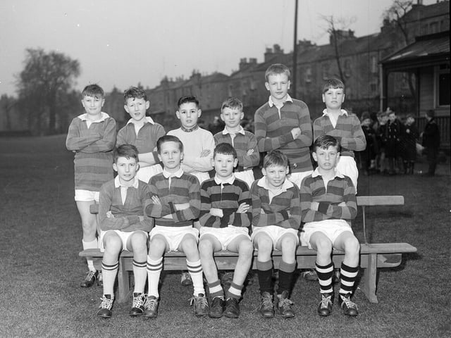 Leith Walk Primary School's football team in April 1963.