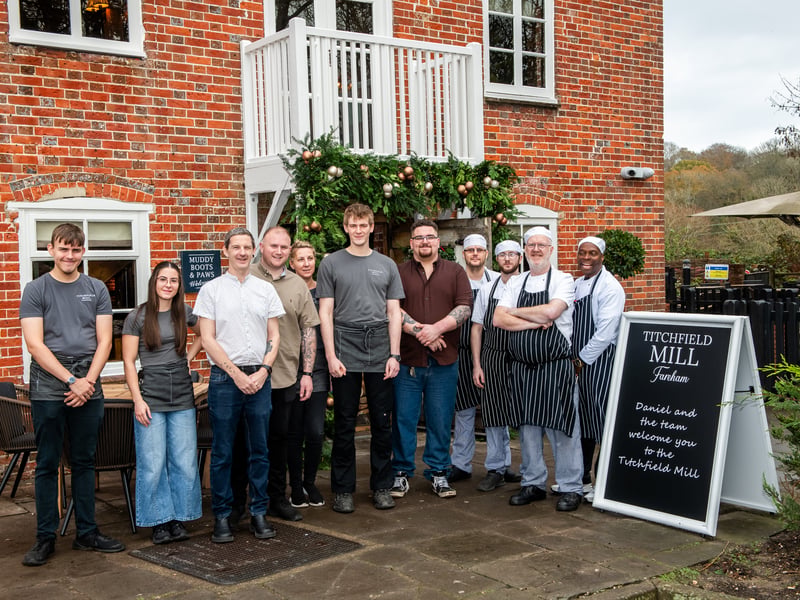 The Titchfield Mill has welcomed back customers following a five week closure for an extensive refurbishment. 


Pictured: The staff at The Titchfield Mill 