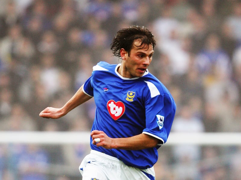 Patrik Berger arrived at Portsmouth in 2003 and quickly became a stylish attacking threat with his powerful left foot. He produced several standout performances in the Premier League, adding creativity and goals from midfield. Though injuries limited his consistency, Berger’s quality ensured he was one of the team’s most exciting players of that era. He scored eight goals in 52 appearances at Fratton Park.