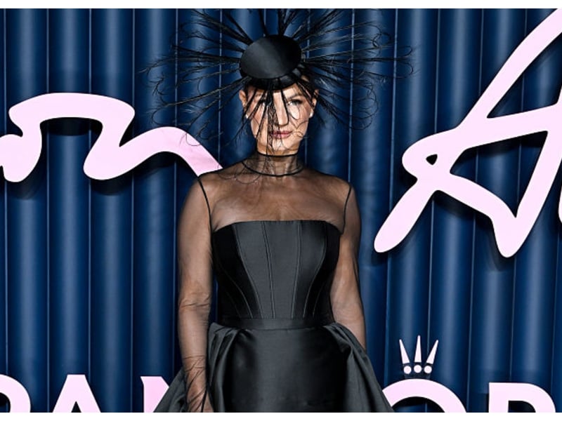 If Sam Faiers had just opted for the dress without the headpiece, her look would have been fine, but it was just OTT