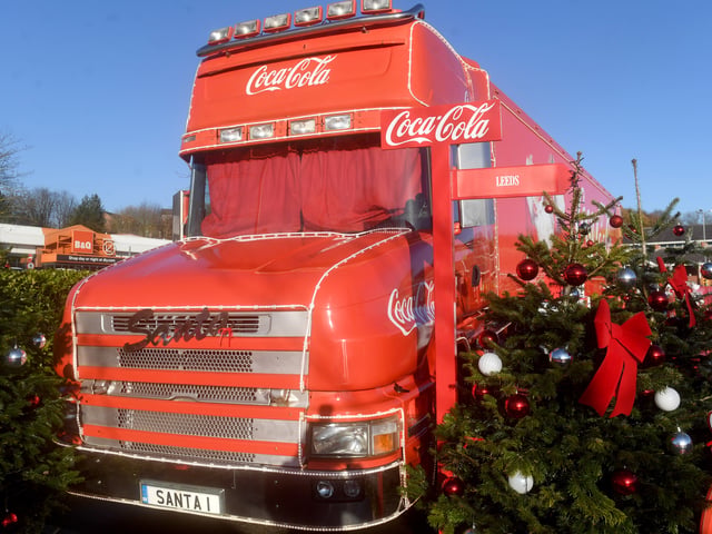 The popular Coca Cola truck made a stop at  Asda, in Seacroft, today as part of its nation-wide tour. 
 

