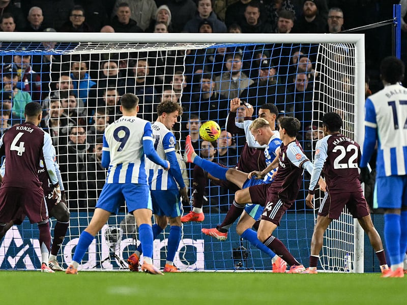 He's a problem at set-pieces and bundled home the first goal after the Villa keeper flapped at the corner. His second goal was a cracker from the edge of the box. Man of the match.