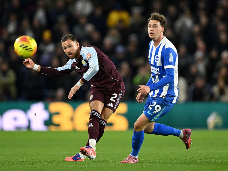 Started on the left wing and then reverted to left back once Kadioglu went off. Outmuscled by Onana for Villa's third but played pretty well throughout. Very clever on the ball.