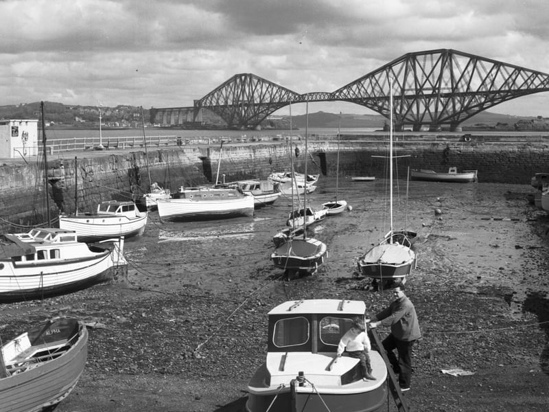 The harbour at South Queensferry pictured in May 1966.