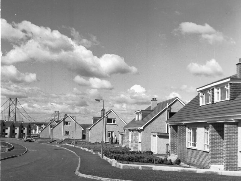 The new 'Varney' housing estate in South Queensferry in May 1966