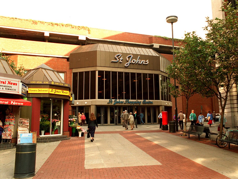 St Johns shopping centre, Leeds, in 1995