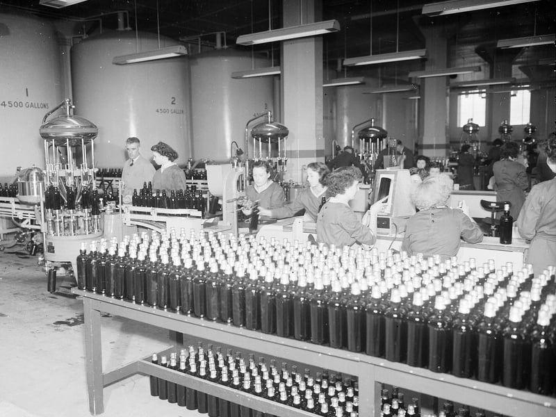 A new whisky blending and bottling plant in South Queensferry in December 1951.