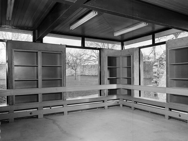 The inside of Ove Arup and Partners new offices at Scotstoun House in South Queensferry in November 1964.