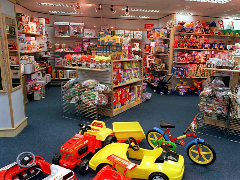 The toy department at the Catalogue bargain shop, Leeds, in 1998