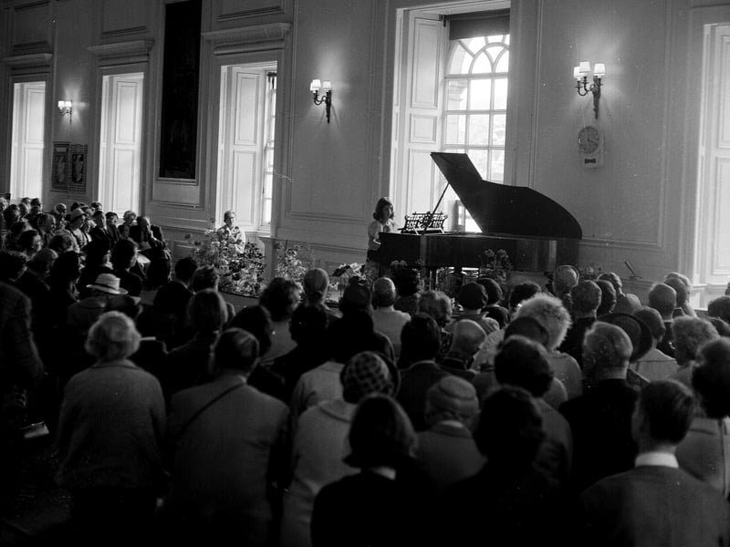 A Chopin concert at Hopetoun House, South Queensferry, in August 1964.