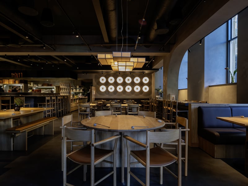 Spread across two floors with an outdoor terrace, Copenhagen’s OEO Studio has created a sleek space that blends minimalist Japanese design with cool Scandi style whilst being sympathetic to the building’s historic character.