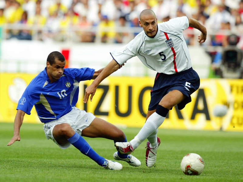 Rio Ferdinand was a key part of the England squad that competed in the 2002 World Cup finals - and he was a Leeds United player at the time.