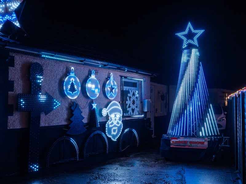 Gudgeheath Lane, in Fareham, will be drawing in crowds this Christmas with its epic light show.
Picture: Matthew Clark