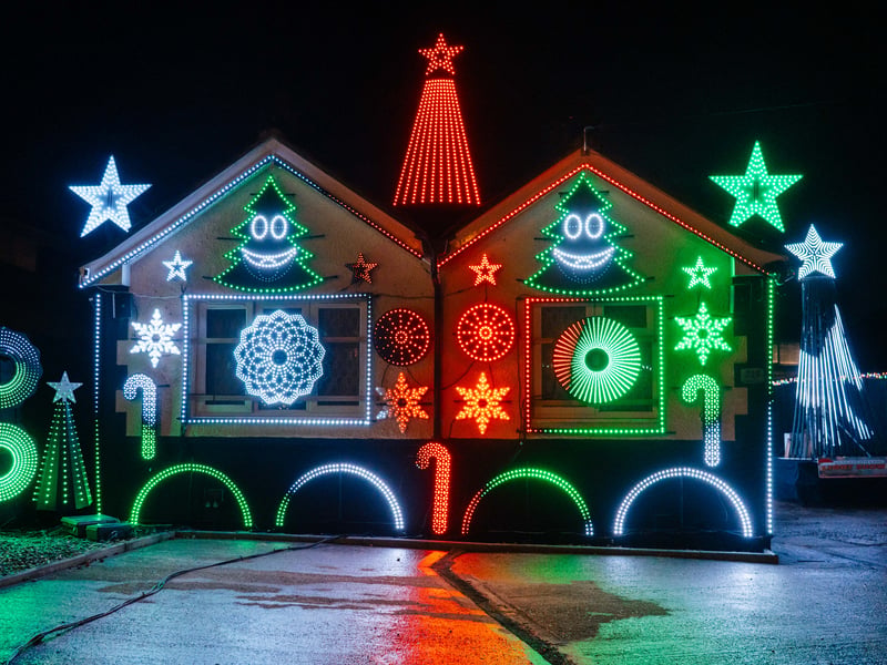 Gudgeheath Lane, in Fareham, will be drawing in crowds this Christmas with its epic light show.
Picture: Matthew Clark