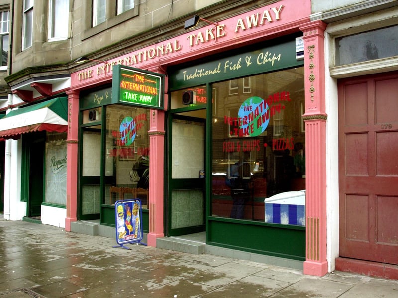 The International Take Away, on Gilmore Place, Edinburgh, in 2000