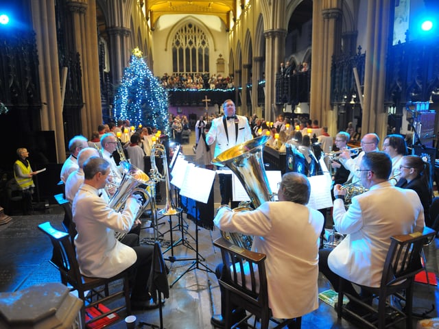 The Yorkshire Evening Post Brass play at the service
