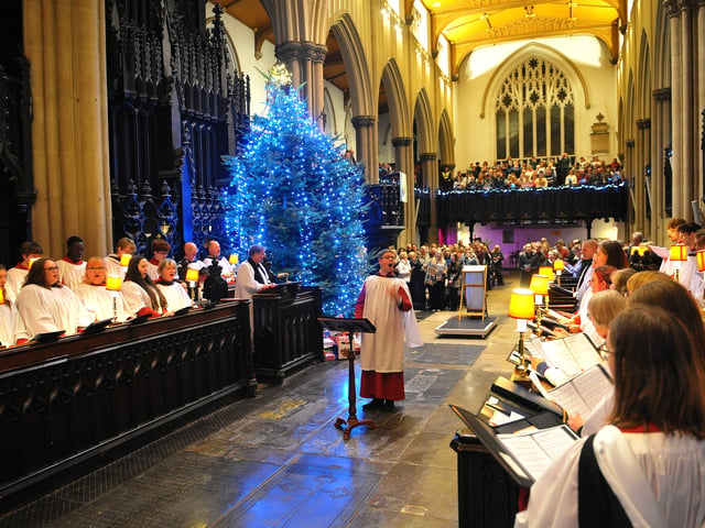 The Yorkshire Evening Post Carol  Service at Leeds Minster.
 