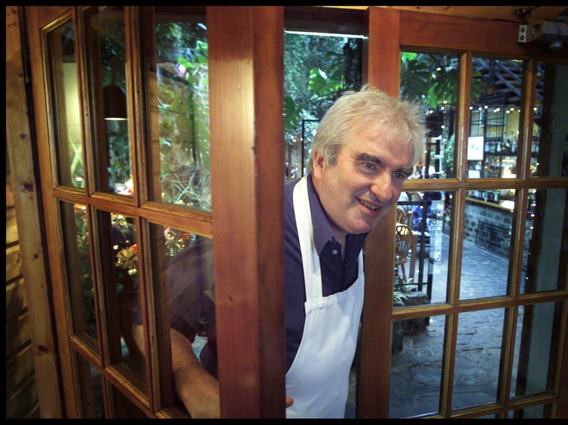 Ronnie Clydesdale at the Ubiquitous Chip Restaurant, Glasgow, in March 2000