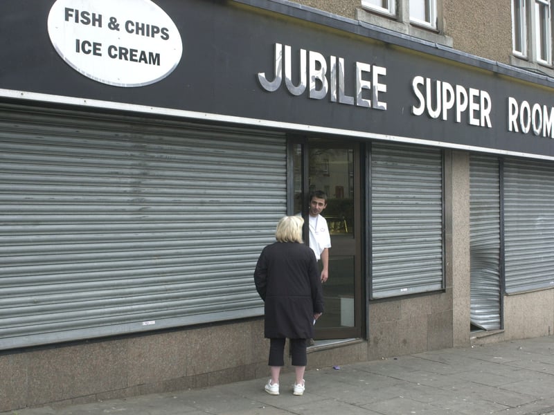The Jubilee chip shop, Granton, in April 2002