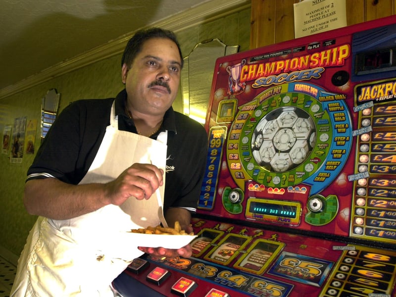 Leith chip shop owner Abdul Manaf in 2001