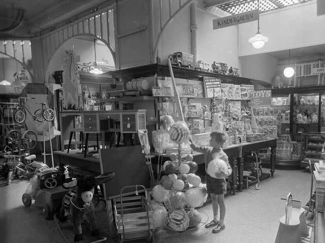 Jenners department store toy department in August 1962.