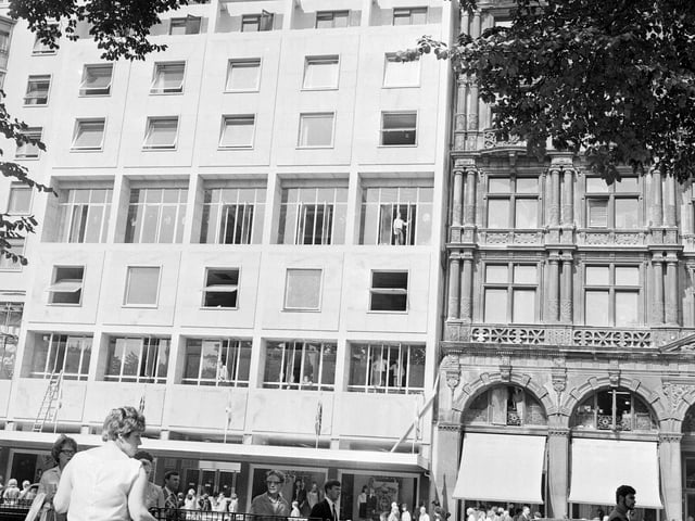 The newly-added extension at Jenners in Princes Street in August 1967.