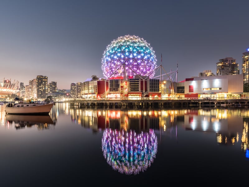 One of Canada's most beautiful cities, it is nestled between the Pacific Ocean and the Coast Mountains. Famous for its mild climate, Stanley Park, film industry (“Hollywood North”), and status as one of the world’s most ethnically diverse and liveable cities.