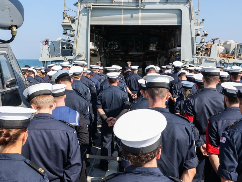 HMS Lancaster has been officially retired from the Royal Navy fleet in Bahrain after serving in the force for over 34 years.