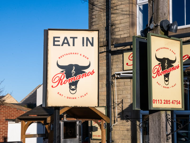 Romanos in Drighlington was awarded a 5 star food hygiene rating on November 4.
