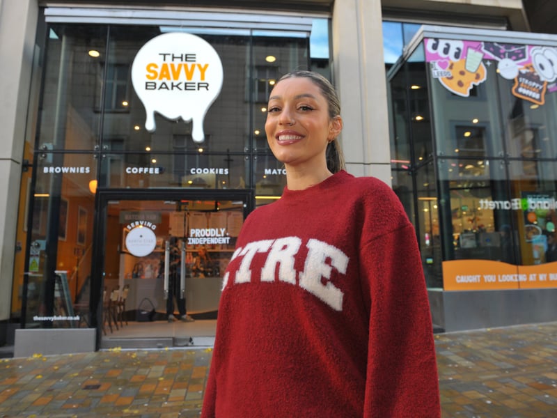 Savannah Roqaa opened the doors to her eagerly anticipated cafe and bakery in Trinity Leeds in December, her biggest venture to date. The opening marked a major milestone for her  Leeds-born brand, which began as a lockdown kitchen project and has since evolved into one of Yorkshire’s most recognisable independent bakeries. The shop includes an on-site cookie bakery and a dedicated matcha bar.