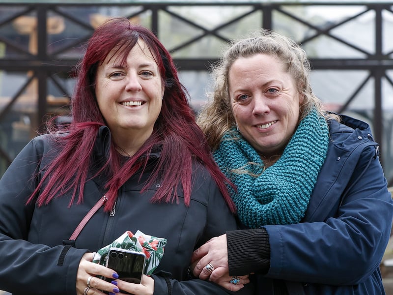 Lou Laraway and Abbie Payne, right. Picture: Chris Moorhouse (301125-22)