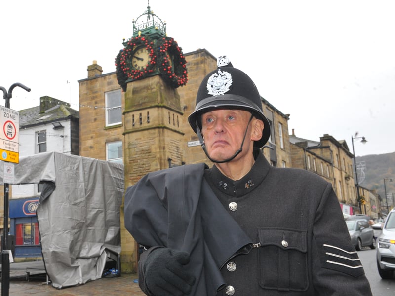 Stephen Holt of UK Police Re-enactment portraying a Victorian officer.