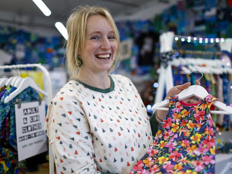 Alice Small Searle of Tigerboat Togs. Business Taster Christmas Market. Entrepreneurs showed off their products at a Portsmouth City Council and Portsmouth Creates initiative in Commercial Road, Portsmouth
Picture: Chris Moorhouse (301125-14)