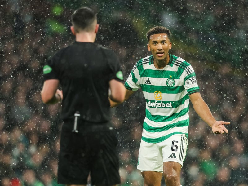 Saw a lot of the ball. And we mean A LOT. Hearts were happy to let the Celtic centre-half start off attacks as they pressed every player except him. 5