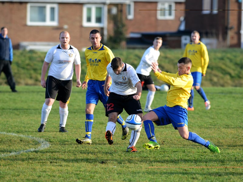 Another view of the action on the Tay Road pitches in the match between New Derby and Sandhills.