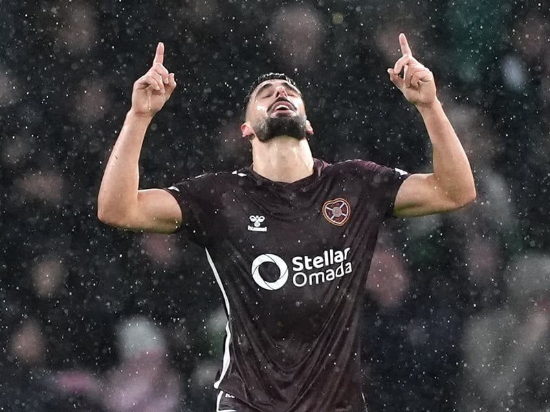 A sweet left-footed finish put Hearts ahead when everyone else had switched off expecting an offside. Did a power of work off the ball. Replaced by Kabore towards end. 8