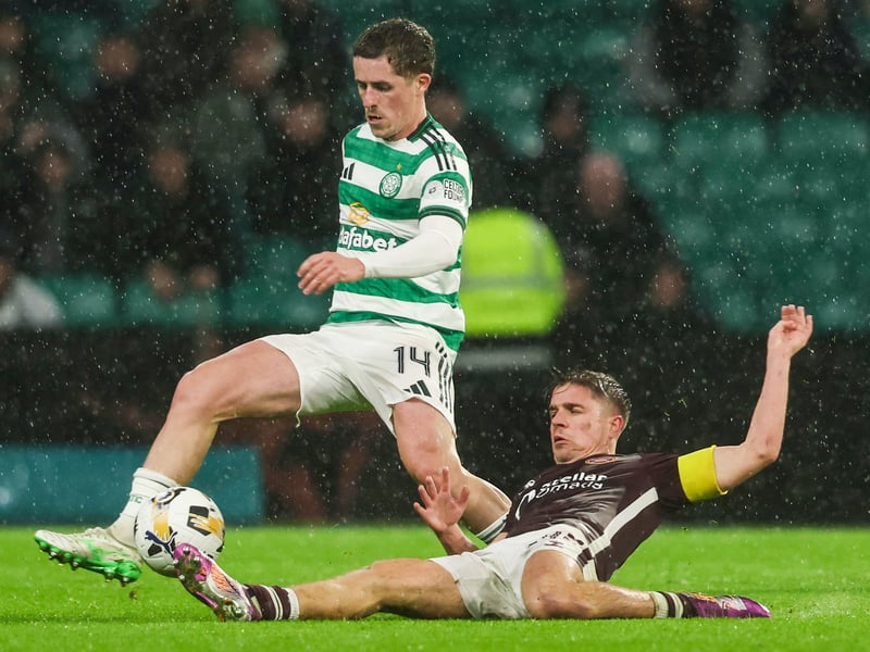 Celtic's bench wasn't really called upon. Luke McCowan (above) sclaffed over the bar and Johnny Kenny was unable to sniff out a chance.