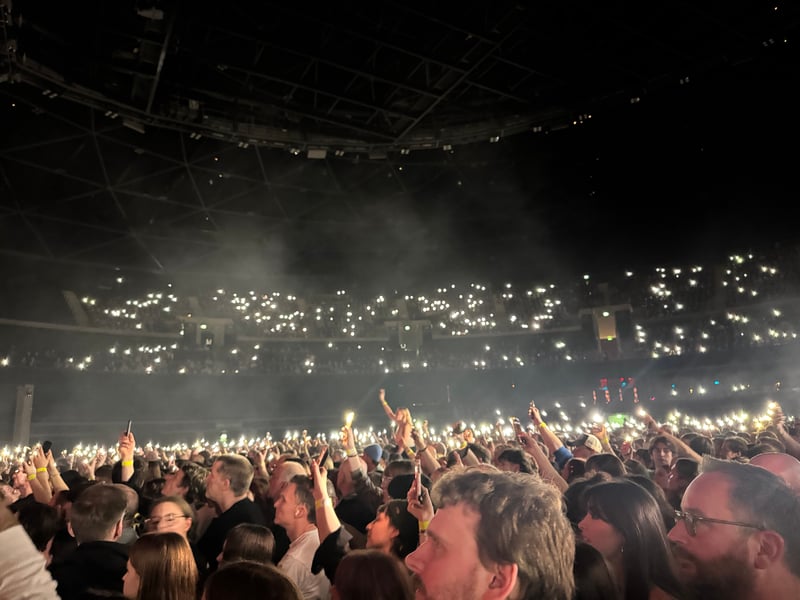 Mobile phone torches were utlilised for the slower numbers.