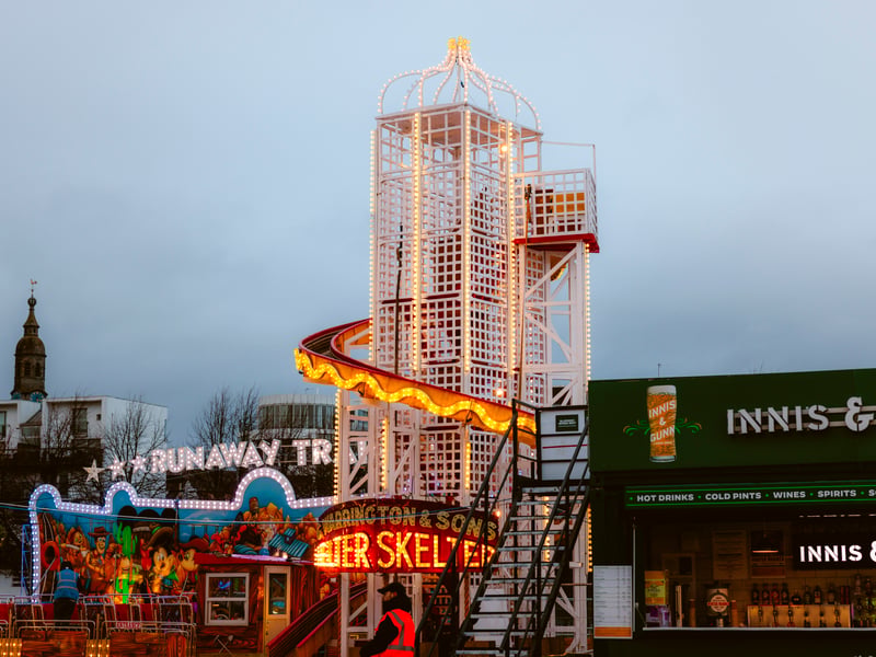 Winter Wonderland has taken over a huge stretch of Glasgow Green this year, replacing the city centre set-up of previous years with a bigger, bustling open space full of food stalls, festive rides, attractions and entertainments.