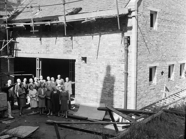 Work gets started on Dalry House in July 1966.