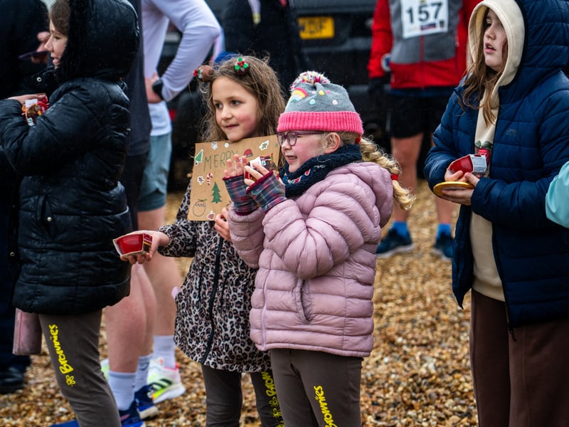 People braved the weather to take part in the Gosport Rotary Club's Christmas Pud 5k at Stokes Bay this weekend. 

Pictured: People taking part in the fun run. 


Picture: Alec Chapman