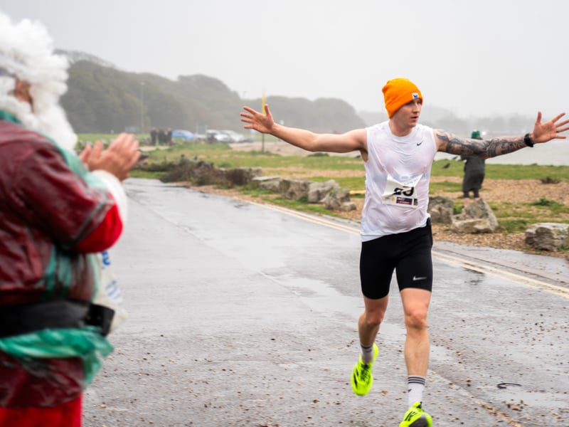 People braved the weather to take part in the Gosport Rotary Club's Christmas Pud 5k at Stokes Bay this weekend. 

Pictured: People taking part in the fun run. 


Picture: Alec Chapman