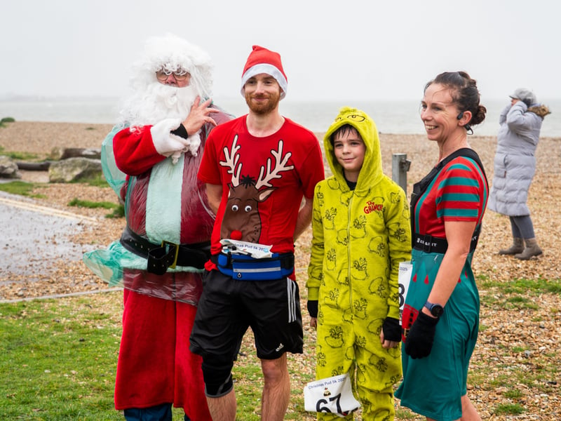 People braved the weather to take part in the Gosport Rotary Club's Christmas Pud 5k at Stokes Bay this weekend. 

Pictured: People taking part in the fun run. 


Picture: Alec Chapman