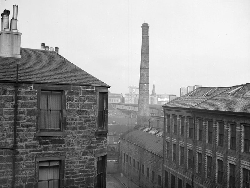 William Currie and Company rubber manufacturers in Dalry Road in November 1954.