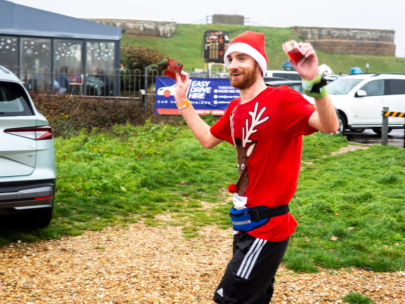 People braved the weather to take part in the Gosport Rotary Club's Christmas Pud 5k at Stokes Bay this weekend. 

Pictured: People taking part in the fun run. 


Picture: Alec Chapman