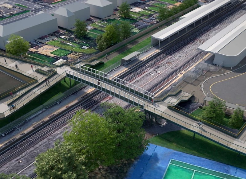 The Havant Railway Station footbridge will be closed for nine to 12 months during construction