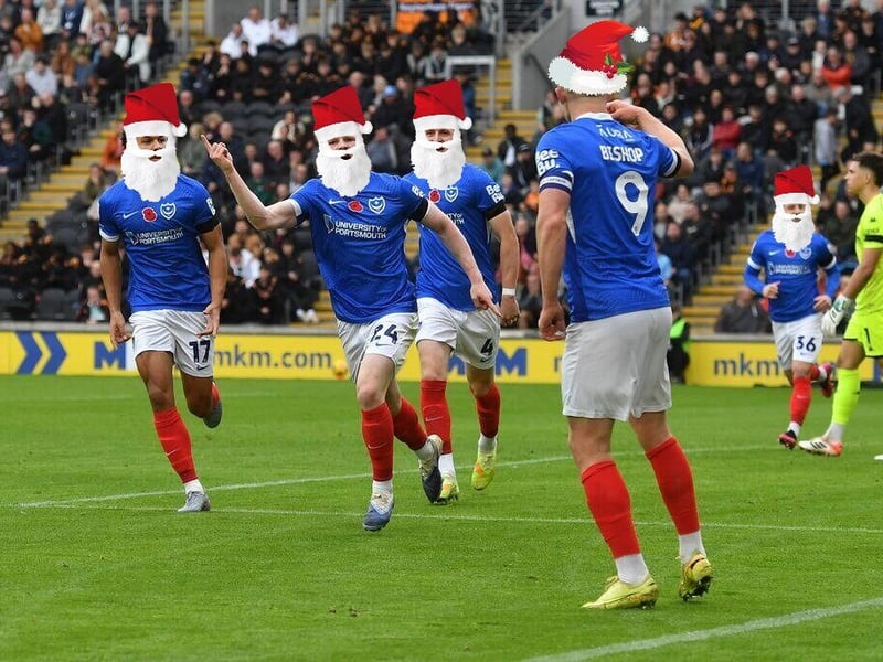Can you identify our Pompey Christmas Santas?