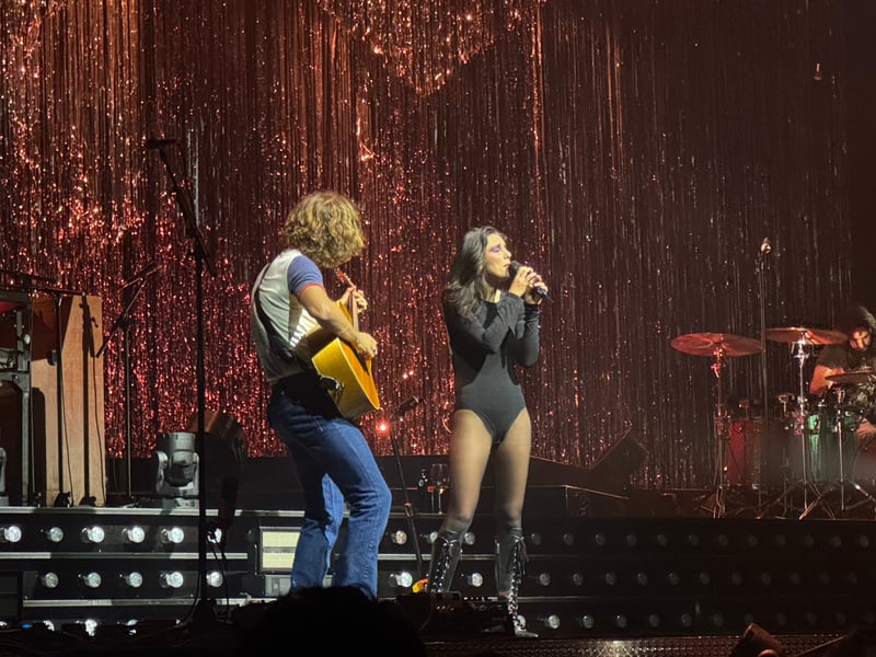 The band played nine songs from their fourth album.
