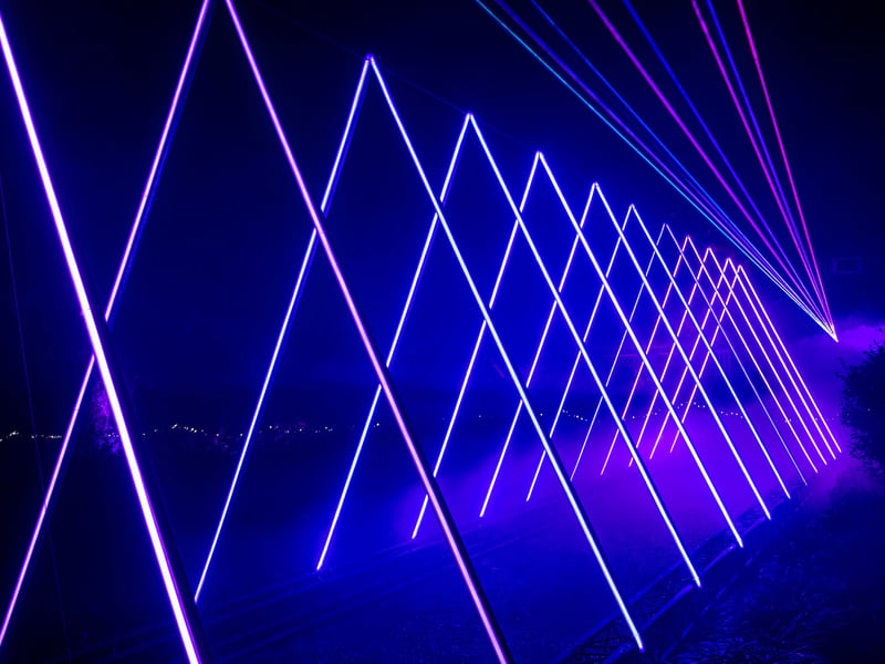 Pictured - Triangle tunnel of lights at Staunton Farm's Enlightened Christmas light trail

Photos by Alex Shute