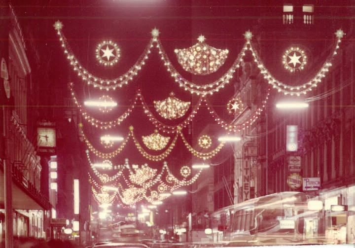 Buchanan Street lights from the 1960s